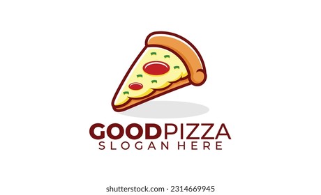 Pizza Slice or good pizza logo vector template