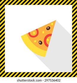 Pizza slice icon