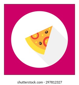 Pizza slice icon