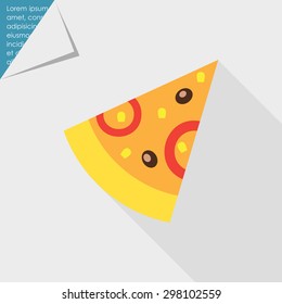 Pizza slice icon