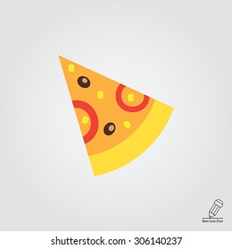 Pizza slice icon