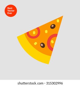 Pizza slice icon