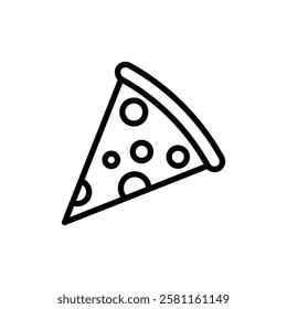 Pizza slice icon Art design illustration