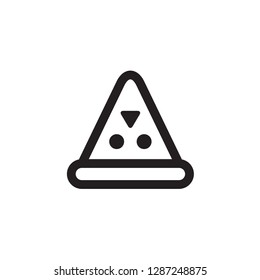 Pizza Slice Icon . Fast Food Symbol
