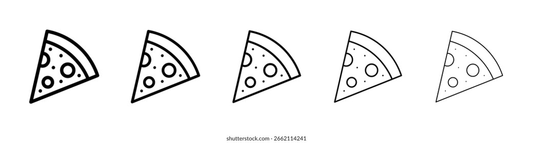 Pizza Slice Icon gefüllt flachen Schild Konzept für Web-Design.