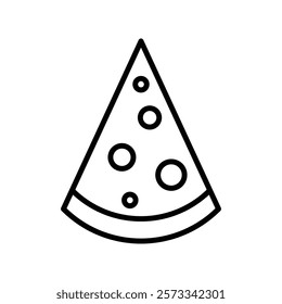 Pizza slice icon Flat fill set collection