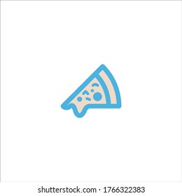 pizza slice icon flat vector logo design trendy illustration signage symbol graphic simple