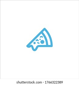 pizza slice icon flat vector logo design trendy illustration signage symbol graphic simple