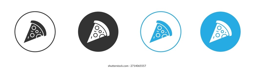 Pizza slice icon. Graphic icon design template