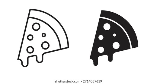Doodle gráfico del icono de la rebanada de la pizza, bosquejo, Ilustración vectorial del dibujo del esquema