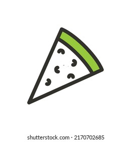 pizza slice icon illustration, food. design vector