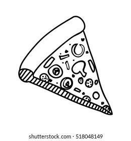 pizza slice icon image 