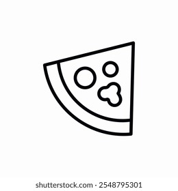 pizza slice icon sign vector