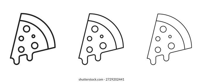 Símbolo de rebanada de pizza para Info Gráfico, Elementos de diseño y Sitios web
