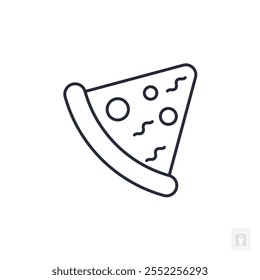 pizza slice icon. pizza slice Symbol sign for mobile concept and web design. Vector icon, Logo illustration, Vector graphics