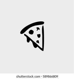 Pizza Slice Icon Vector