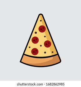 Ilustración vectorial del icono Pizza Slice