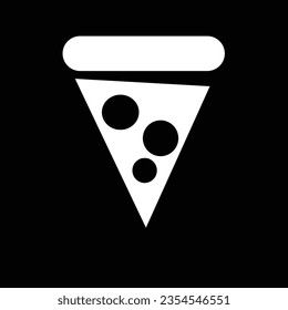 Pizza slice icon vector logo