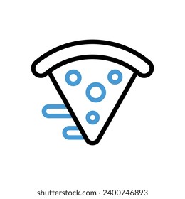Pizza Slice Icon vector stock illustration