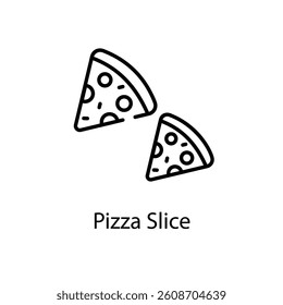 Pizza Slice icon vector stock illustration