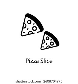 Pizza Slice icon vector stock illustration