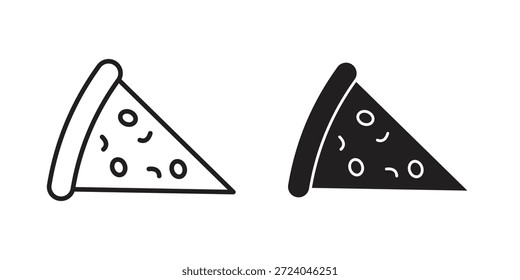 Pizza slice icons logo design, Pictogram Icons
