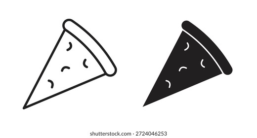 Pizza slice icons design de logotipo, Ícones de pictograma