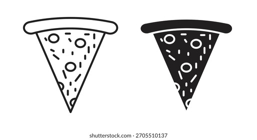 Pizza Slice Symbole für Web-Design verwenden, logo.Symbol-Illustration.