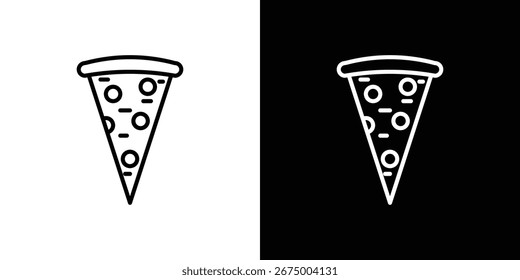Pizza ícones de fatia, vetor melhor ícone de traçado EPS