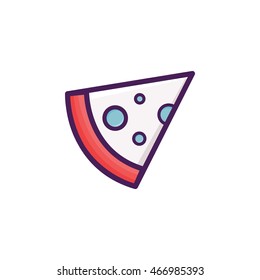 Pizza Slice Illustration Icon