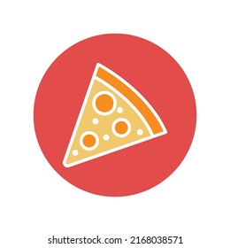 Icono de vector aislado de pizza Slice que puede modificar o editar fácilmente

