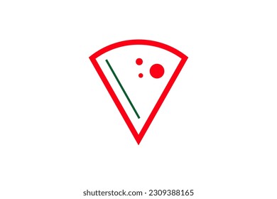 Pizza Slice Logo Design Vector Sign 