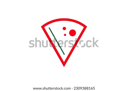 Pizza Slice Logo Design Vector Sign 