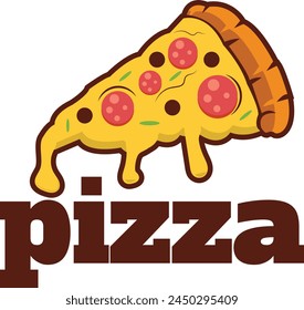 pizza slice logo, Italian pizza logo design restaurant, Pizza Slice Icon
