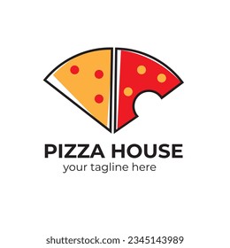 Pizza slice logo. A logo perfect to use for your food business.