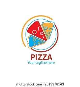 Pizza slice logo. A logo perfect to use for your food business.