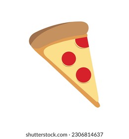 pizza slice logo vector illustration template design