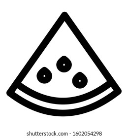 
Pizza Slice Outline bold Vector Icon which can be easily modified or Edited

