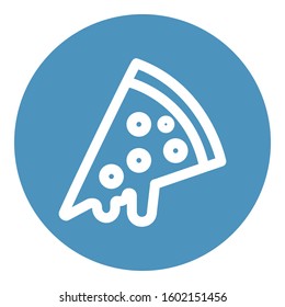 
Pizza Slice Outline bold Vector Icon which can be easily modified or Edited
