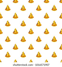 Pizza slice pattern seamless in flat style for any design