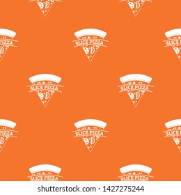 Pizza slice pattern vector orange for any web design best