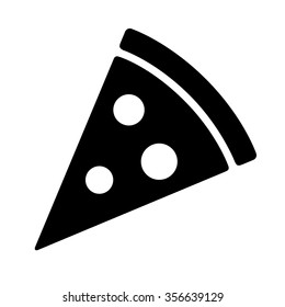 Pizza Slice With Pepperoni Flat Vector Icon For Food Apps And Websites