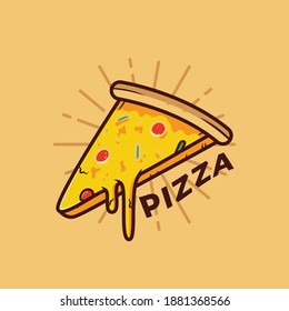 
Pizza slice Royalty Vector Art