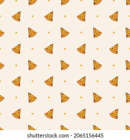 pizza slice seamless pattern background