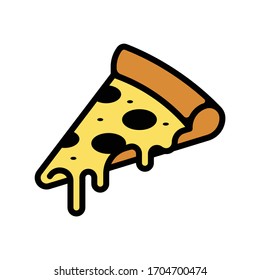 Pizza Slice Vector Color Icon