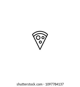 Pizza slice vector icon