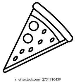 pizza slice vector icon on