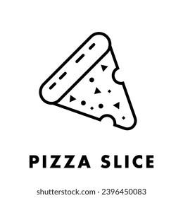 Pizza Slice - vector icon. Pastry sign.