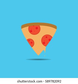 Pizza Slice - Vector Illustration