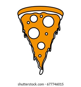 pizza slice vector illustration